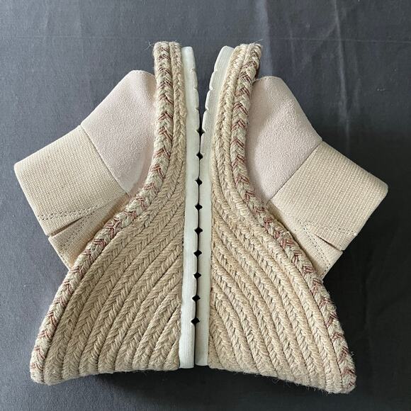 Share Toms Monica Mule Wedge - Women's Size 8 - Peony Pink Suede - Picture 7 of 10